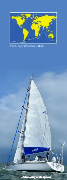NAVIKA SAGAR PARIKRAMA II DILROO SAIL AROUND THE WORLD