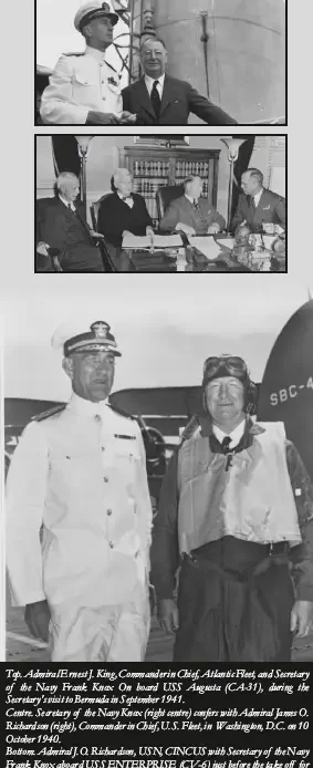 ROOSEVELT AND HIS FLEET COMMANDERS